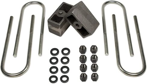 Tuff Country 97085 3" Rear Block & U-Bolt Kit (w/ 3.25" Rear axle) 4wd Compatible with/Replacement for Jeep Cherokee 1987-2001 in Kuwait