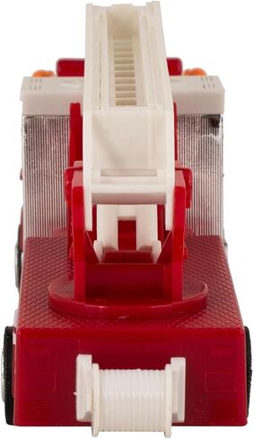 Master Toy Children's Collectible Die-Cast Metal Pull-Back Action & Sound Fire Engine Truck with Ladder, Red in Kuwait