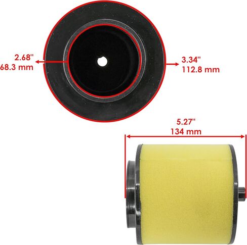 Caltric Air Filter Compatible with Honda Fourtrax 300 2x4 TRX300 1992-2000 / Fourtrax 300 4X4 TRX300FW 1992-2000 / Fourtrax Foreman 400 TRX400FW 4x4 1995-2003 in Kuwait