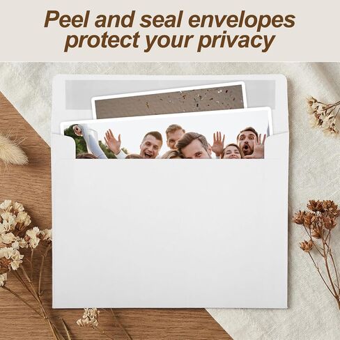 500 Pack A2 Envelopes Self Seal, 4-3/8 x 5-3/4 Inches White Invitation Envelopes Bulk for Cards, Wedding, RSVP, Thank You Notes, Announcements, Photos - Peel & Seal, Thick Paper in Saudi Arabia