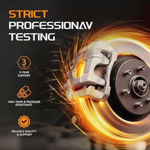 BRTEC 18B5047 مجموعة فرجار الفرامل الخلفية اليمنى 2007-2011 لسيارة دودج نيترو، 2008-2012 لسيارة جيب ليبرتي، 2007-2017 لسيارة جيب رانجلر، 2018 لسيارة جيب رانجلر JK فرجار الفرامل in Kuwait