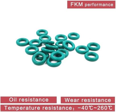 10 قطعة/الوحدة الفلور المطاط الأخضر FKM يا خاتم الختم 1.8 مللي متر سمك ID4.5/4.87/5/5.15/5.3/5.6/6/6.3/6.7/6.9 مللي متر النفط طوقا (9.9x6.3x1.8 مللي متر ، 10 قطع) in Kuwait