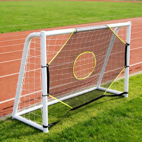 Soccer Goal Target Net with 7 Bright Scoring Target Zones,Soccer Shooting Training Aid, Soccer Training Equipment Accessory (Target net only,Soccer Goal Not Included) in Saudi Arabia