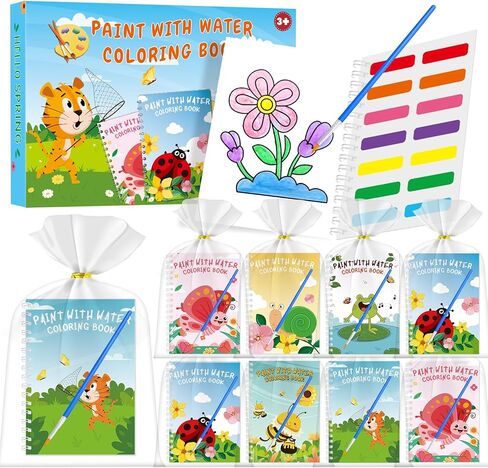 24 Water Coloring Books Party Favors, Mini Coloring Books Bulk for Boys Girls Classroom School Gifts Activity Crafts, Goodie Bags Stuffers Crafts Toys in Saudi Arabia