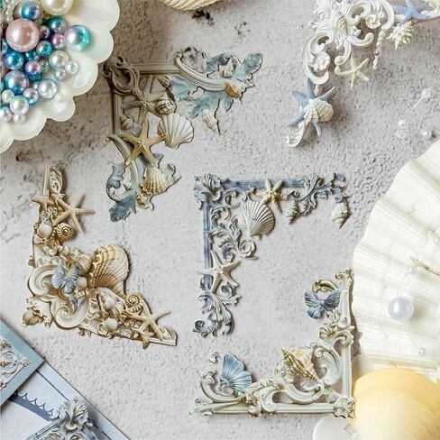 120 Pieces Vintage Frame Corner Decoration Paper, Retro Photo Border Scrapbook Decorative Paper for DIY Journal Album Scrapbooking Diary Embellishment Tables Windows Laptops in Kuwait