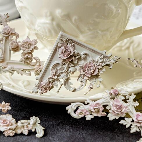 120 Pieces Vintage Frame Corner Decoration Paper, Retro Photo Border Scrapbook Decorative Paper for DIY Journal Album Scrapbooking Diary Embellishment Tables Windows Laptops in Kuwait