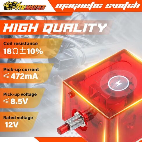 10A 12V مفتاح فضفاض مقاوم للماء 518APH-12 25700147 متوافق مع مورفي لمحرك Bandit Chipper البحري ومحركات مولدات الديزل الثقيلة وإشعال الموزع in Kuwait