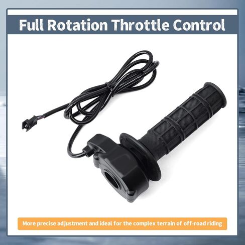 Full Twist Throttle Compatible with Ridstar Q20 Electric Dirt Bike, E-Bike Throttle Grip Cable Kit w/Rolling Bearing Ignition Switch Replacement Part in Saudi Arabia