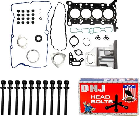 DNJ HGB360 Cylinder Head Gasket Set with Head Bolt Kit for 2016-2022 GM, Cruze, Encore, Malibu, Equinox 1.4L,1.5L L4 16V DOHC 1399cc-1490cc in Kuwait