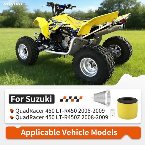 فلتر الهواء وحامل القفص ث/سدادة لسوزوكي QuadRacer 450 LT-R450 LT-R450Z 2006-2009 13790-45G00 in Kuwait