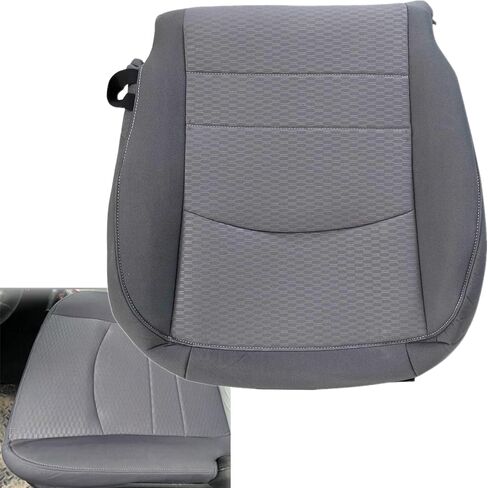 NLQR Front Passenger Side Bottom Replacement Cloth Seat Cover Gray Compatible with Dodge Ram 1500 2500 3500 4500 5500 2013 2014 2015 2016 2017 2018 in Kuwait