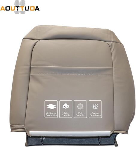 Driver and Passenger Bottom and Top Seat Covers Replacement Leather Med Tan Compatible with Chevy Silverado Tahoe Suburban GMC Sierra Yukon 1995 1996 1997 1998 1999 in Kuwait