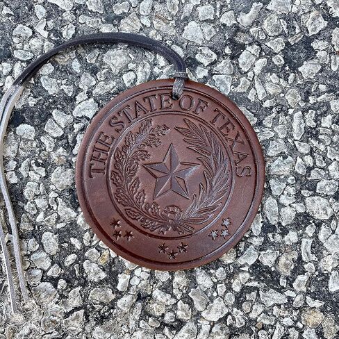Air Flair | Leather Car Air Freshener | Texas State Seal (1) Leather Scent) in Saudi Arabia