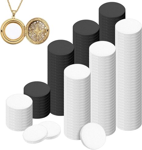 100 PCS Air Filter Scent Pads Unscented Essential Oil Pads 23 Mm Car Air Freshener Refill Felt Pad Universal Diffuser Refill Pad for Vent Clips, Home, Car Use in Kuwait