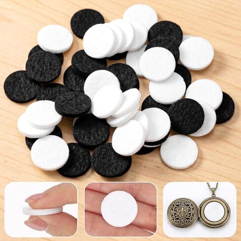 100 PCS Air Filter Scent Pads Unscented Essential Oil Pads 23 Mm Car Air Freshener Refill Felt Pad Universal Diffuser Refill Pad for Vent Clips, Home, Car Use in Kuwait