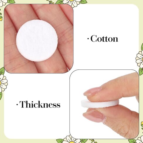 100 PCS Air Filter Scent Pads Unscented Essential Oil Pads 23 Mm Car Air Freshener Refill Felt Pad Universal Diffuser Refill Pad for Vent Clips, Home, Car Use in Kuwait
