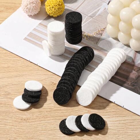 100 PCS Air Filter Scent Pads Unscented Essential Oil Pads 23 Mm Car Air Freshener Refill Felt Pad Universal Diffuser Refill Pad for Vent Clips, Home, Car Use in Kuwait