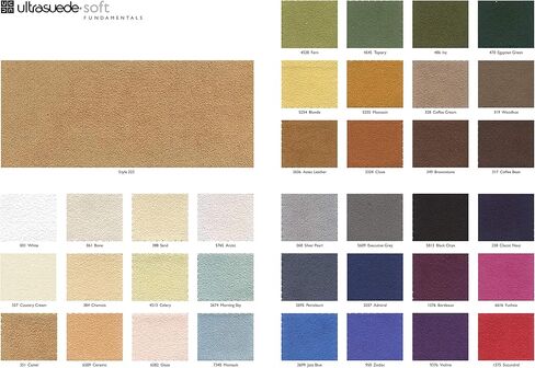 Ultrasuede Fabric, Soft (ST, Style 223), Jazz Blue Color, 8.5" x 8.5", 0.8mm Thickness, 6.43oz per Square Yard, Material for Making Clothing, Shoes, pet beds, Furniture and car Upholstery in Kuwait