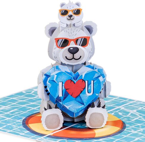 Paper Love Fathers Day Pop Up Card, #1 Dad Trophy, Gift for Dad, Husband, Son - 5" x 7" Cover - Includes Envelope and Note Tag in Kuwait