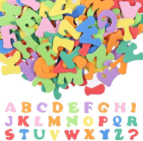 260 PCS Colorful Foam Letter Stickers, Self-Adhesive A-Z Foam Letters for Crafts, 3D Alphabet Stickers for Scrapbooking, School Projects & Party Decorations in Kuwait
