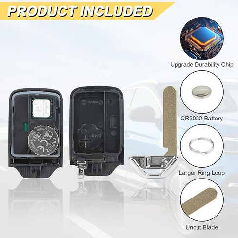 Vurkcy Key Fob Replacement for 2013 2014 2015 Honda Accord/ 14-15 Civic Car Keyless Entry Remote Control, ACJ932HK1210A, 4 Buttons in Kuwait