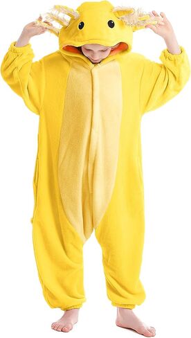 ATOZ Unisex Children Animal Axolotl Onesie, Halloween Costume Pajamas Christmas Cosplay Sleepwear For Boys Girl in Saudi Arabia