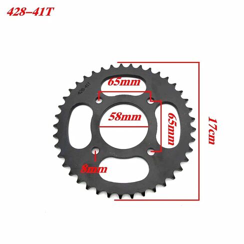 Motorcycle Sprocket Gear Accessories 428 41T Tooth 58mm Rear Chain Sprocket for CRF50 XR50 Dirt Pit Bike Motorcycle Motocross in Kuwait