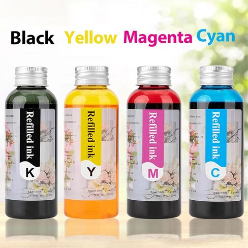 4×100 ML Ink Refill Printer for 280/281XL 270/271XL 250/251XL Compatible for Canon PIXMA TS702a iP7220 MG5420 MG5520 MG6420 MX722 MX922 TR8620a TR8622a TS702 IX6820 TR6320 Printers 4 Pack BKCYM in Saudi Arabia