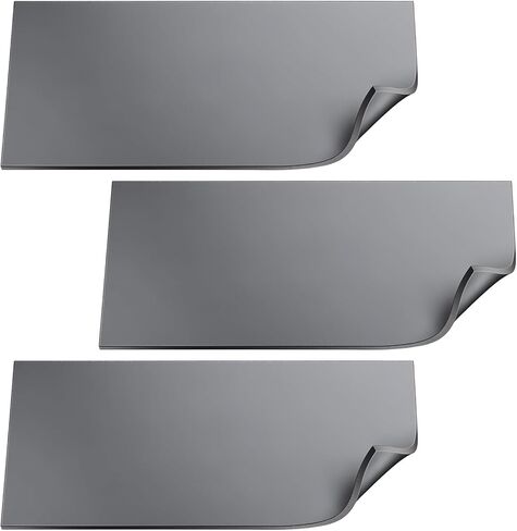 Thinp 3 Pcs Silicone Heat Press Mat, 4" x 8" Foam Cover Pad 3 mm Thickness Heat Press Pad Reusable Silicone Pressing Sheets Double Sided Use Mat for Hat HTV and T-Shirt Vinyl Transfer (Gray) in Kuwait