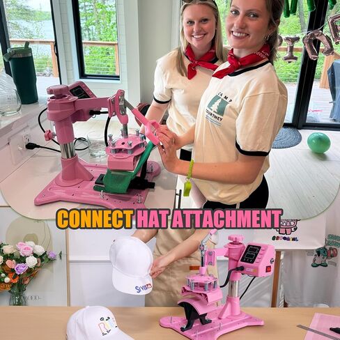 Whubefy 8 in 1 Heat Press Machine for T Shirts 12x15 Inch with Dual-Tube Fast & Evenly Heating System for Mug Plate Hat Cap 360° Swing Away Multifunctional Digital Heat Transfer Sublimation Combo Pink in Saudi Arabia