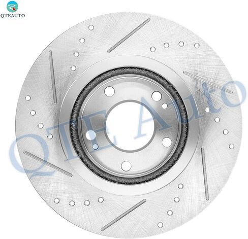 PM Auto Front Drilled Slotted Brake Disc Rotors 300mm Fits For 2011-2013 KIA Sorento in Kuwait