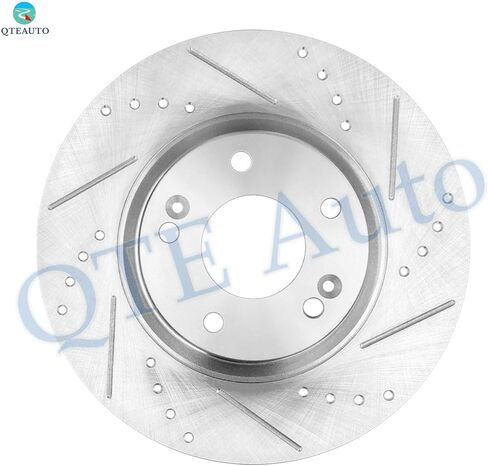 PM Auto Front Drilled Slotted Brake Disc Rotors 300mm Fits For 2011-2013 KIA Sorento in Kuwait