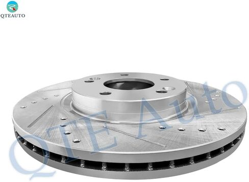 PM Auto Front Drilled Slotted Brake Disc Rotors 300mm Fits For 2011-2013 KIA Sorento in Kuwait