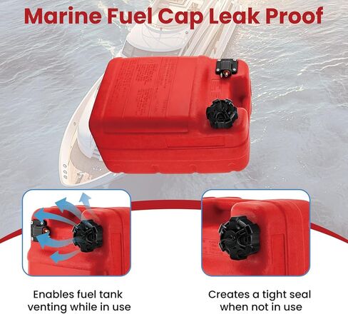 Marine Vent Gas Cap, 621501-10 Manual Replacement for Boat Fuel Tanks, Boat Gas Tank Cap Compatible with Moeller Tempo Old-Style Portable Tanks in Saudi Arabia