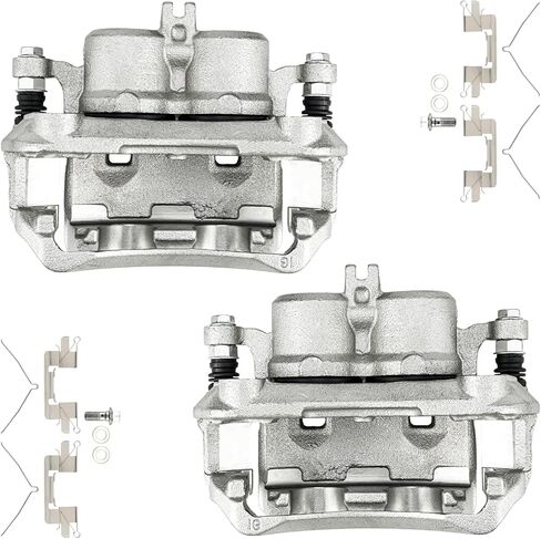 KAX Front Brake Caliper Compatible with Nissan Frontier 2005-2023, Nissan Xterra 2005-2015, Nissan Pathfinder 2005-2012, Suzuki Equator 2009-2012, #19B3122A+19B3123A Brake Caliper in Kuwait
