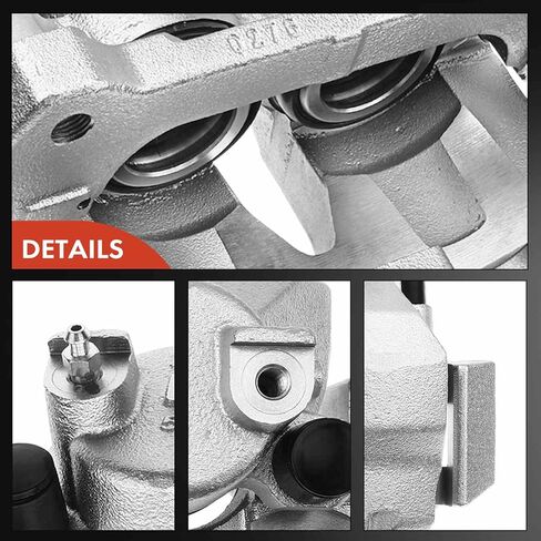 A-Premium Disc Brake Caliper Assembly with Bracket Compatible with Select Lincoln and Ford Models - Navigator/Expedition 2003 2004 2005 2006 - Front Driver and Passenger Side, 2-PC Set in Kuwait