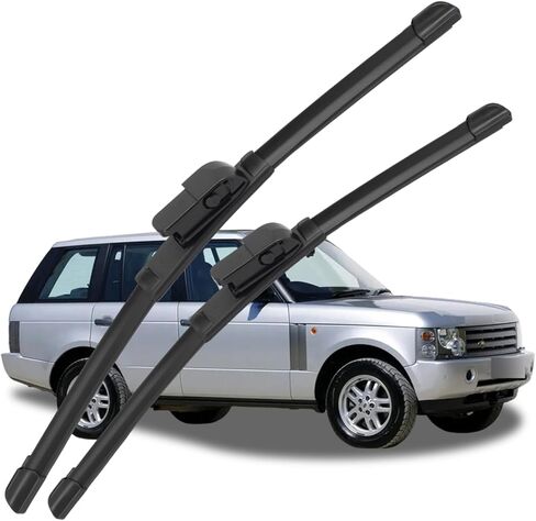 26"+26" Silicone Wiper Blades for Range Rover L322 Vogue HSE 2002 2003 2004 2005 2006 2007 2008 2009 2010 2011 2012 All-Season Front Windshield Replacement Quiet & Smooth in Kuwait