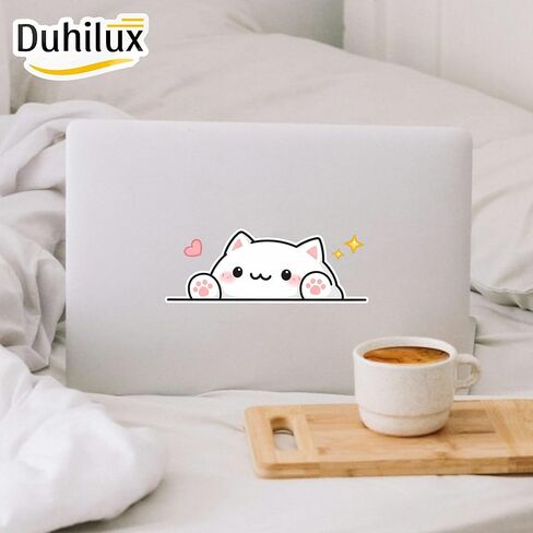 Cat Cute Stickers 5 inch, Cute car Decals, Bumper Stickers Cute, peeker Sticker, Waterproof Vinyl Decal for Car, Laptop, Helmet, Wall, Window in Saudi Arabia