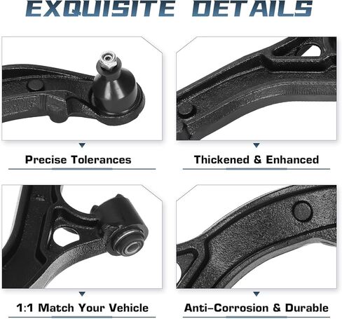 Front Lower Control Arm w/Ball Joint Sway Bar Tie Rod Replacement for Chrysler Town & Country Voyager Grand Caravan - 10pcs Set in Saudi Arabia