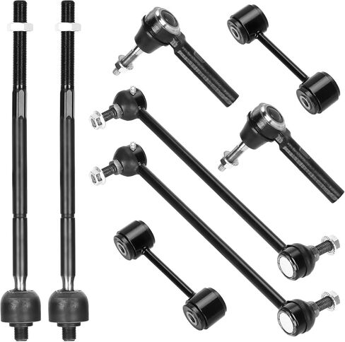 Front Lower Control Arm w/Ball Joint Sway Bar Tie Rod Replacement for Chrysler Town & Country Voyager Grand Caravan - 10pcs Set in Saudi Arabia