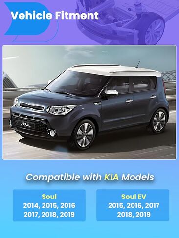 طقم تعليق ذراع التحكم السفلي الأمامي قطعتين متوافق مع Kia 2014-2019 Soul، 2015-2019 Soul EV - يستبدل OE# K623345 K623346 in Kuwait