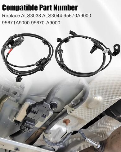 2Pcs Front Left & Right ABS Wheel Speed Sensor Fit for Kia Sedona 2015-2020, Front Driver and Passenger Side ABS Sensor Replace ALS3038 ALS3044 95670A9000 95671A9000 in Kuwait