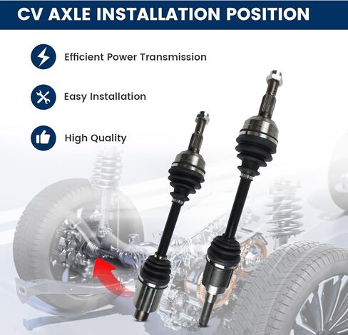 CV Axle Shaft Front Left & Right Set for Chevy Equinox 2010-2017 GMC Terrain 2010-2017(2.4L Models Only), 2PCS Half Shaft Assembly Replacement Driver Passenger Side 601557 601558 661516 661517 601517 in Saudi Arabia