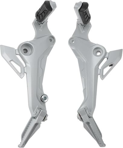 Motorcycle Foot Pedal for Honda Grom Msx125 SF 2017-2020 Left & Right Footpegs Passenger Foot Pegs Anti-Slip Footrest Aluminum Alloy Rubber Silver Tone 1 Pair in Kuwait
