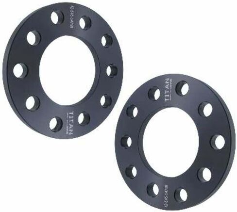 1/2 Inch Slip-On Wheel Spacer Compatible with Chevy Camaro, Corvette & S10-5x4.75 (5x120.65) Bolt Pattern, 78.1mm Hub Bore, 12.7mm Thick, 6061-T6 Billet Aluminum, Black - Pair in Kuwait