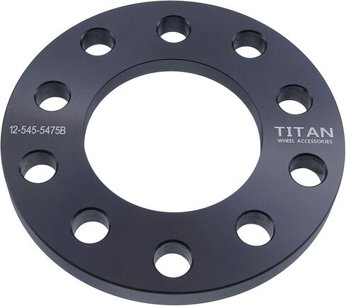 1/2 Inch Slip-On Wheel Spacer Compatible with Chevy Camaro, Corvette & S10-5x4.75 (5x120.65) Bolt Pattern, 78.1mm Hub Bore, 12.7mm Thick, 6061-T6 Billet Aluminum, Black - Pair in Kuwait