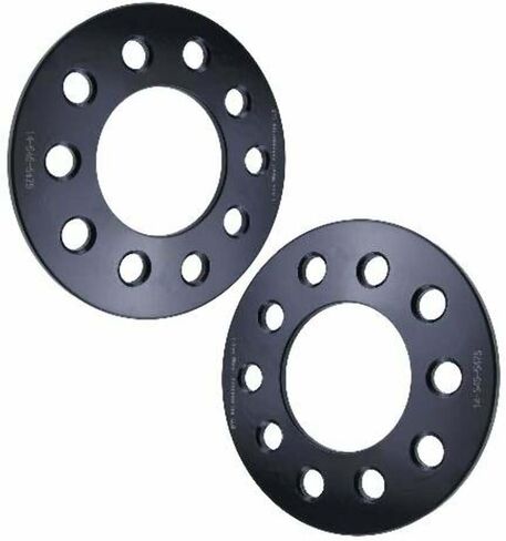 1/2 Inch Slip-On Wheel Spacer Compatible with Chevy Camaro, Corvette & S10-5x4.75 (5x120.65) Bolt Pattern, 78.1mm Hub Bore, 12.7mm Thick, 6061-T6 Billet Aluminum, Black - Pair in Saudi Arabia