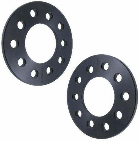 1/2 Inch Slip-On Wheel Spacer Compatible with Chevy Camaro, Corvette & S10-5x4.75 (5x120.65) Bolt Pattern, 78.1mm Hub Bore, 12.7mm Thick, 6061-T6 Billet Aluminum, Black - Pair in Kuwait