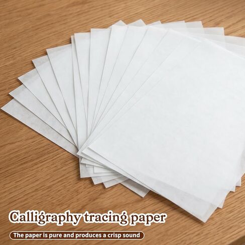 Rice Paper for Crafts 100 Sheets White Onion Skin Paper, Chinese Calligraphy-Paper for Chinese Brush Painting，Writing, Painting, Card Making, DIY Crafts(11.7x8.3in) in Saudi Arabia