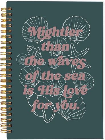 Ecezatik Ocean Animal Christian Notebook Journal, Isaiah 43:2 Bible Notebook for Note Taking, Christian Gifts for Women, Coastal Beach Religious Spiral Journal 5.5x8.3 Inch in Saudi Arabia